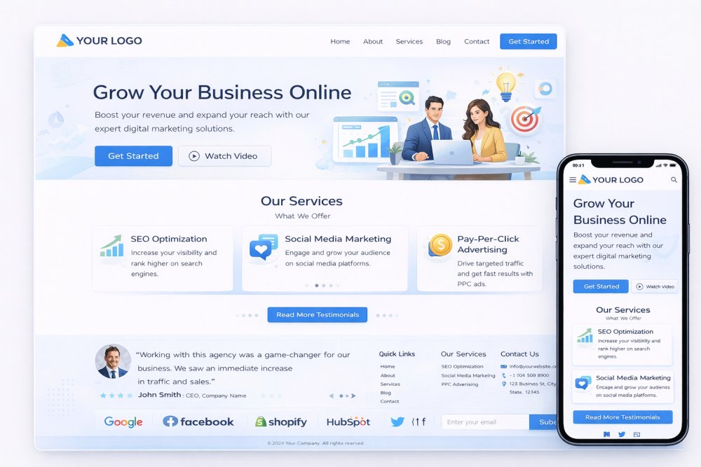 Criacao Website Landing Page Cms